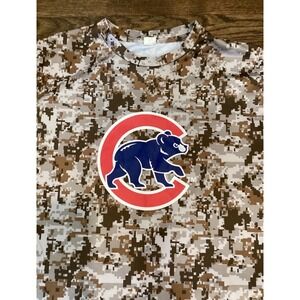 Chicago Cubs Mens XL Digital Camo Performance T-Shirt Magellan Sponsor MLB Bear